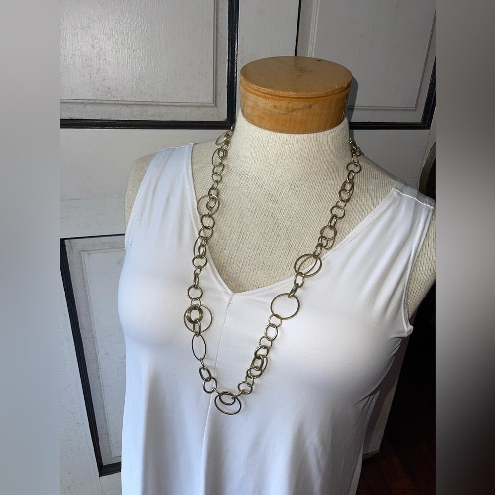 Golden long chain by JC